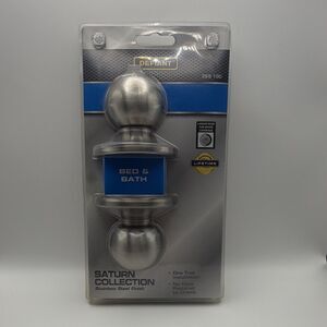 Defiant Saturn Stainless Steel Bed/Bath Privacy Door Knob with Lock Brand New